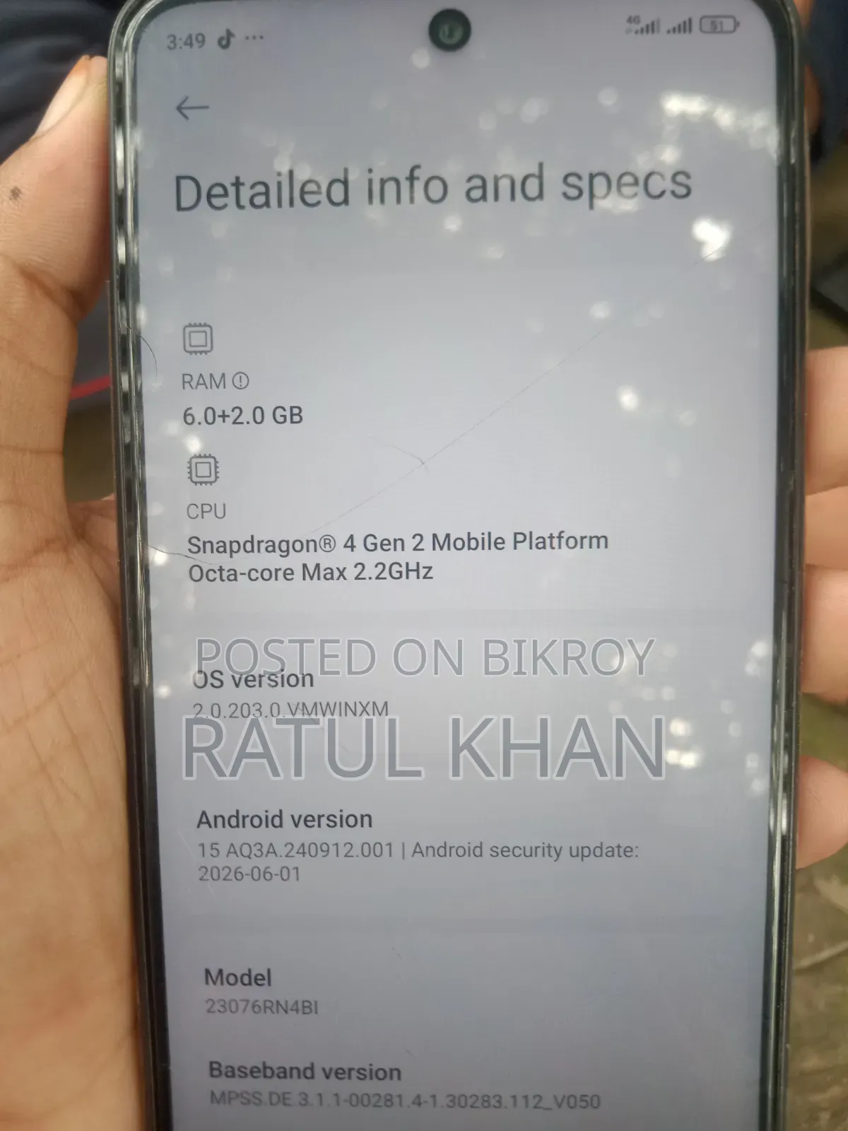 New Xiaomi Redmi Note 12 5G 128 GB Black