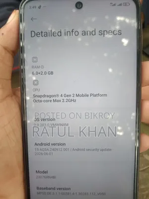 New Xiaomi Redmi Note 12 5G 128 GB Black