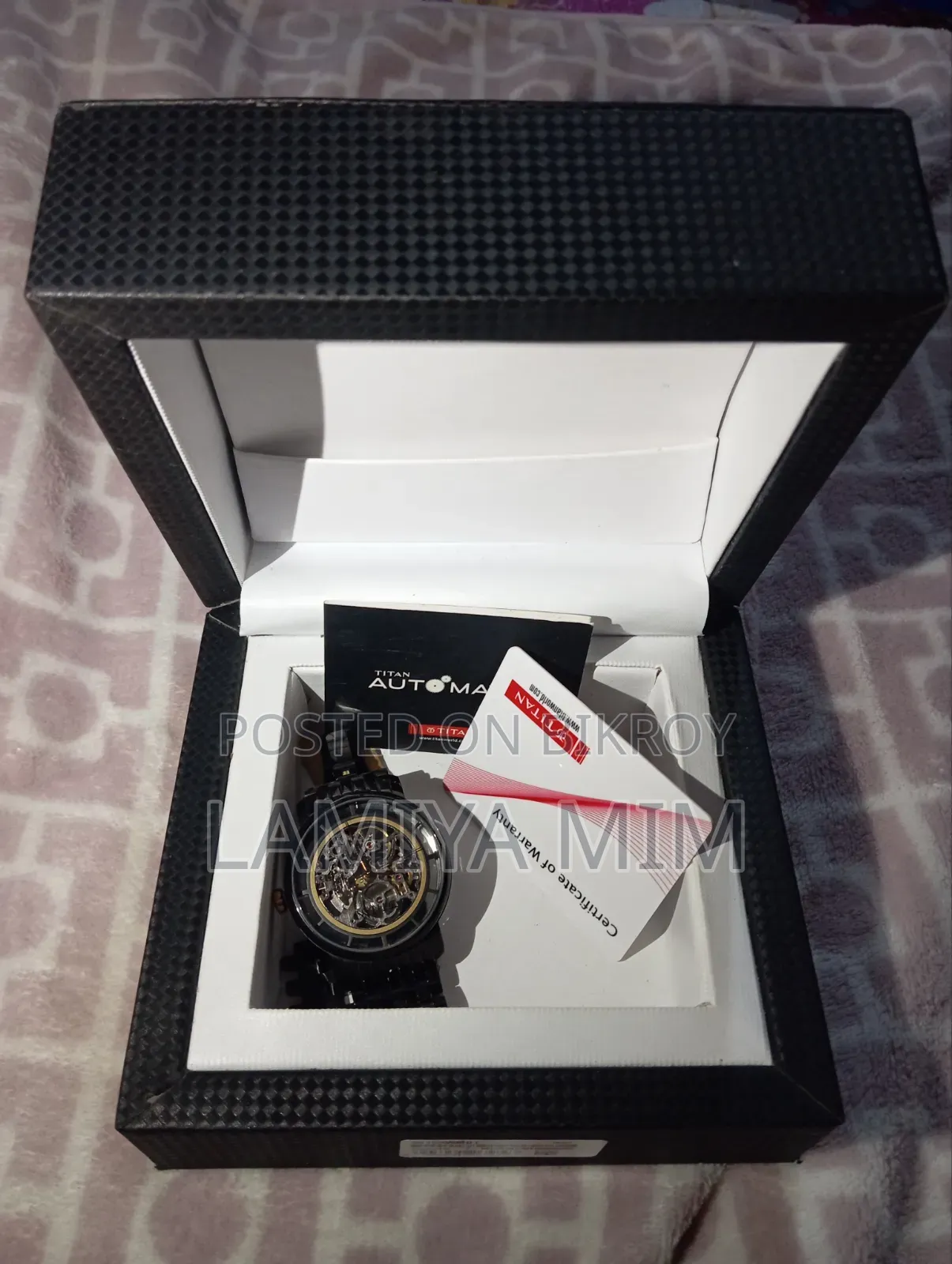 Titan Mechanical Watch (Model No.): 90158KM01 for Sale