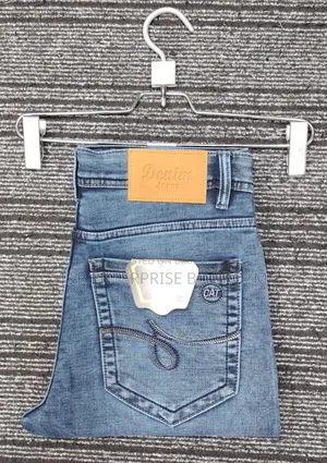 Stylish 4-pocket Denim Pants