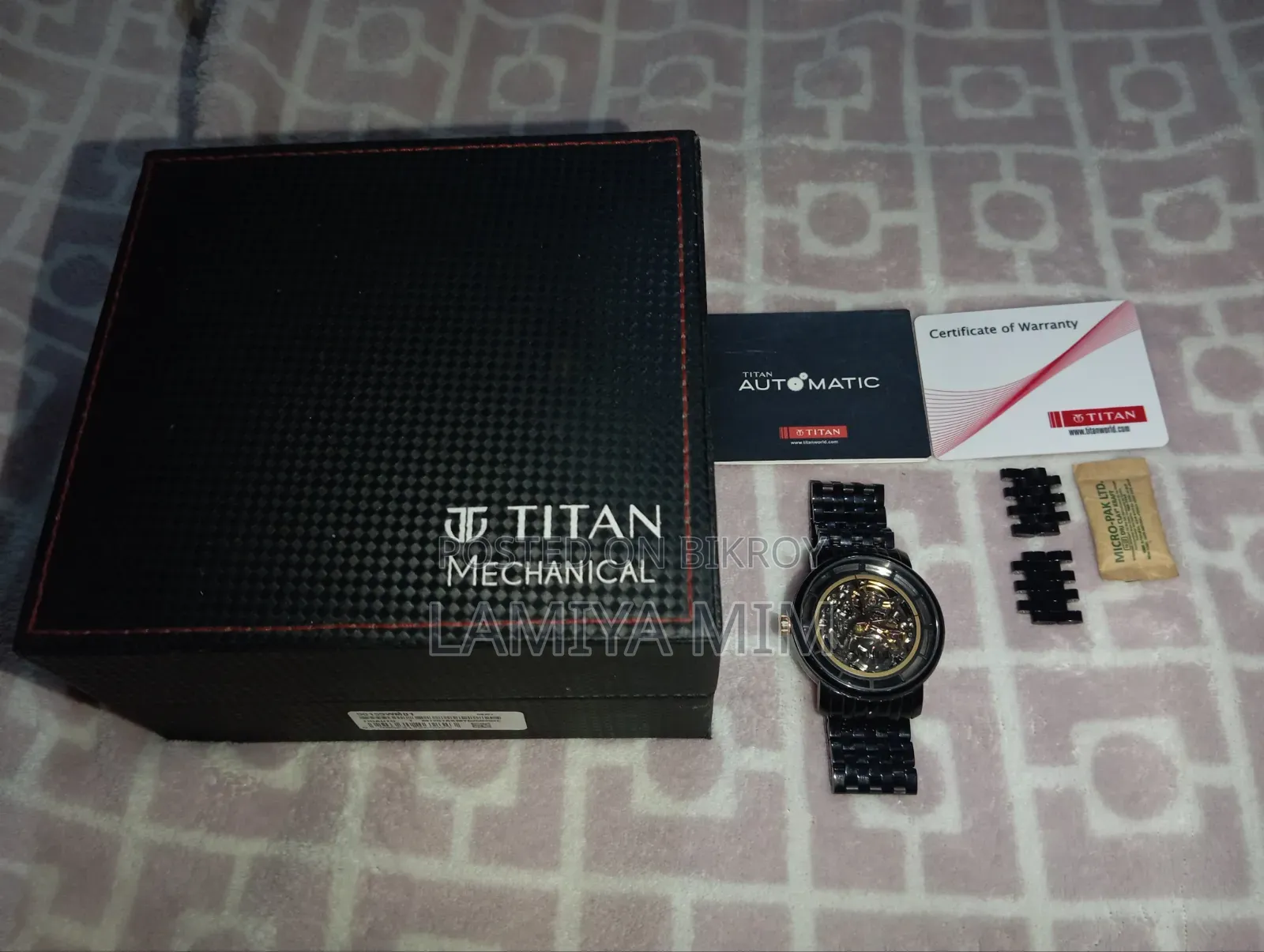 Titan Mechanical Watch (Model No.): 90158KM01 for Sale