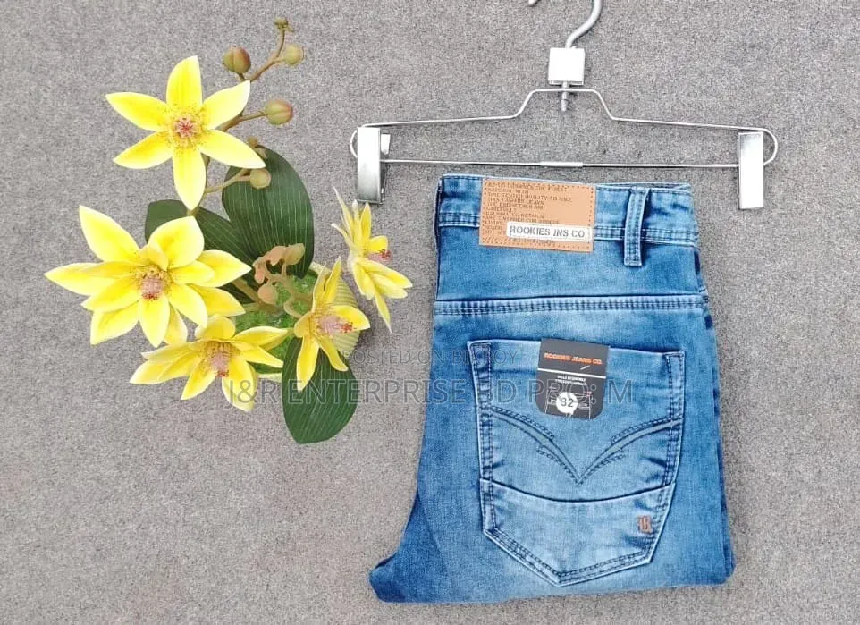 Stylish 4-pocket Denim Pants