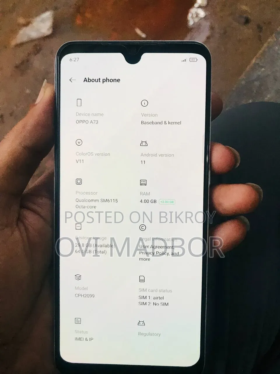 Oppo A73 64 GB White