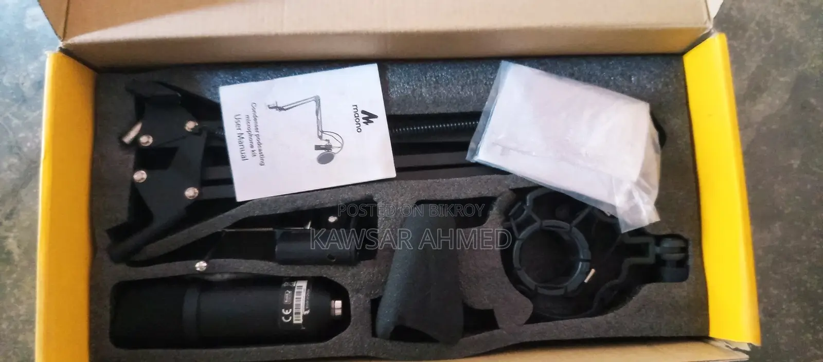 Maono AU-A04 192khz/24bit প্লাগ অ্যান্ড প্লে ইউএসবি মাইক্রোফোন
