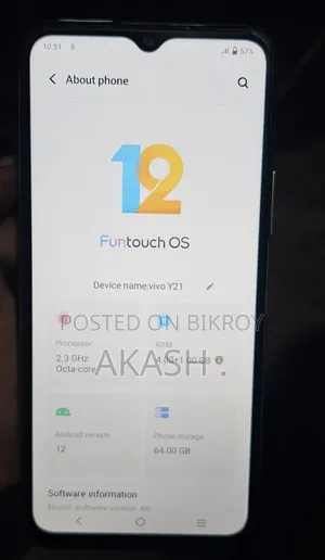 ভিভো ওয়াই২১ ৬৪ জিবি