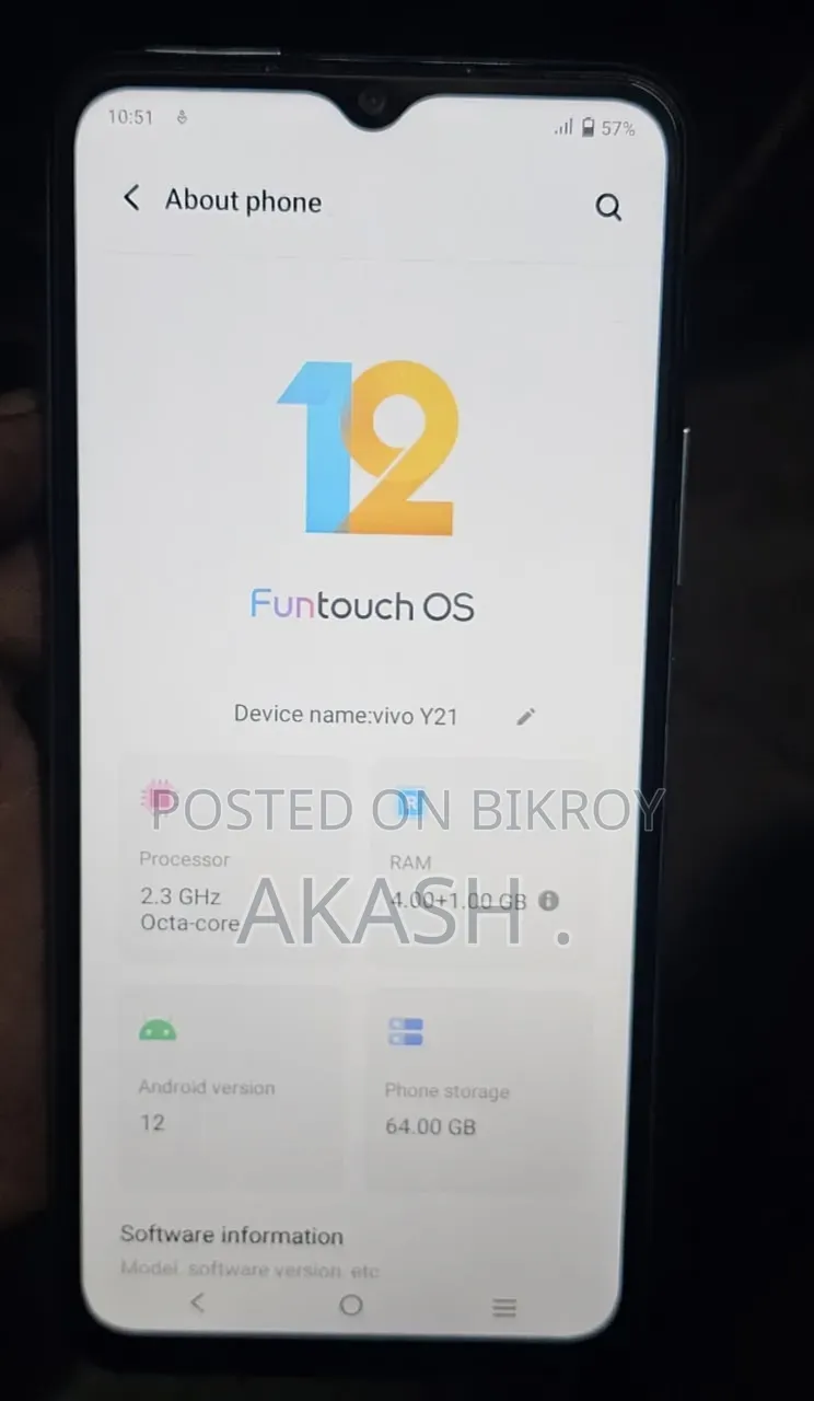ভিভো ওয়াই২১ ৬৪ জিবি