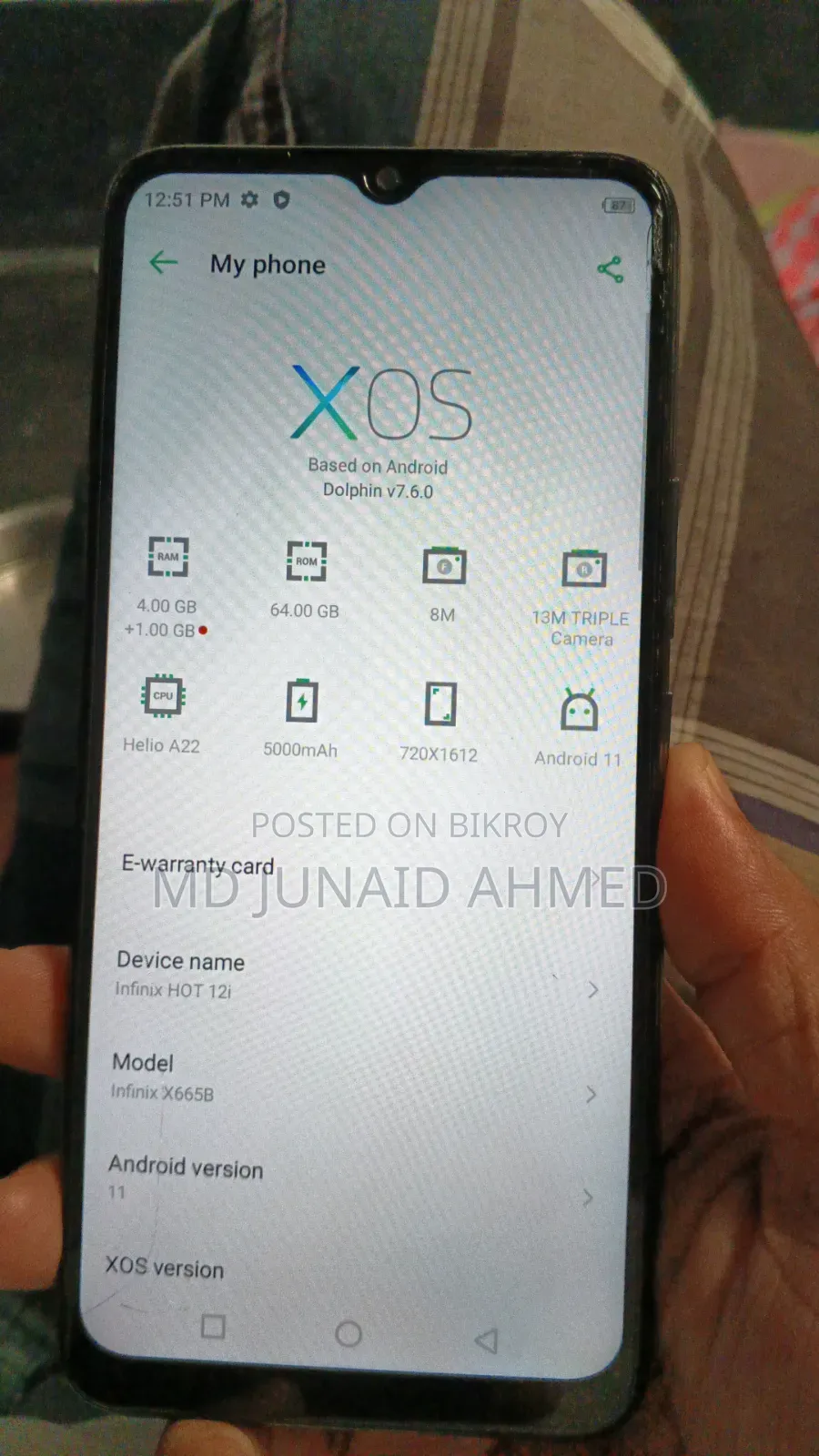 Infinix Hot 12i 64 GB Gray