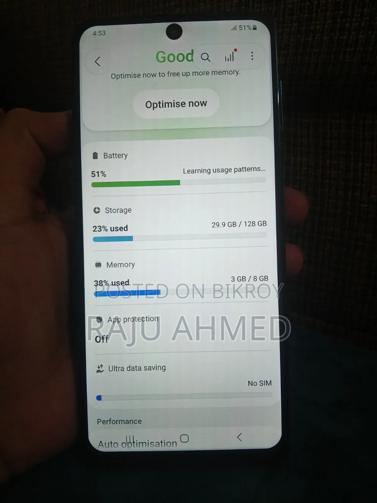 Samsung Galaxy F62 128 GB Green
