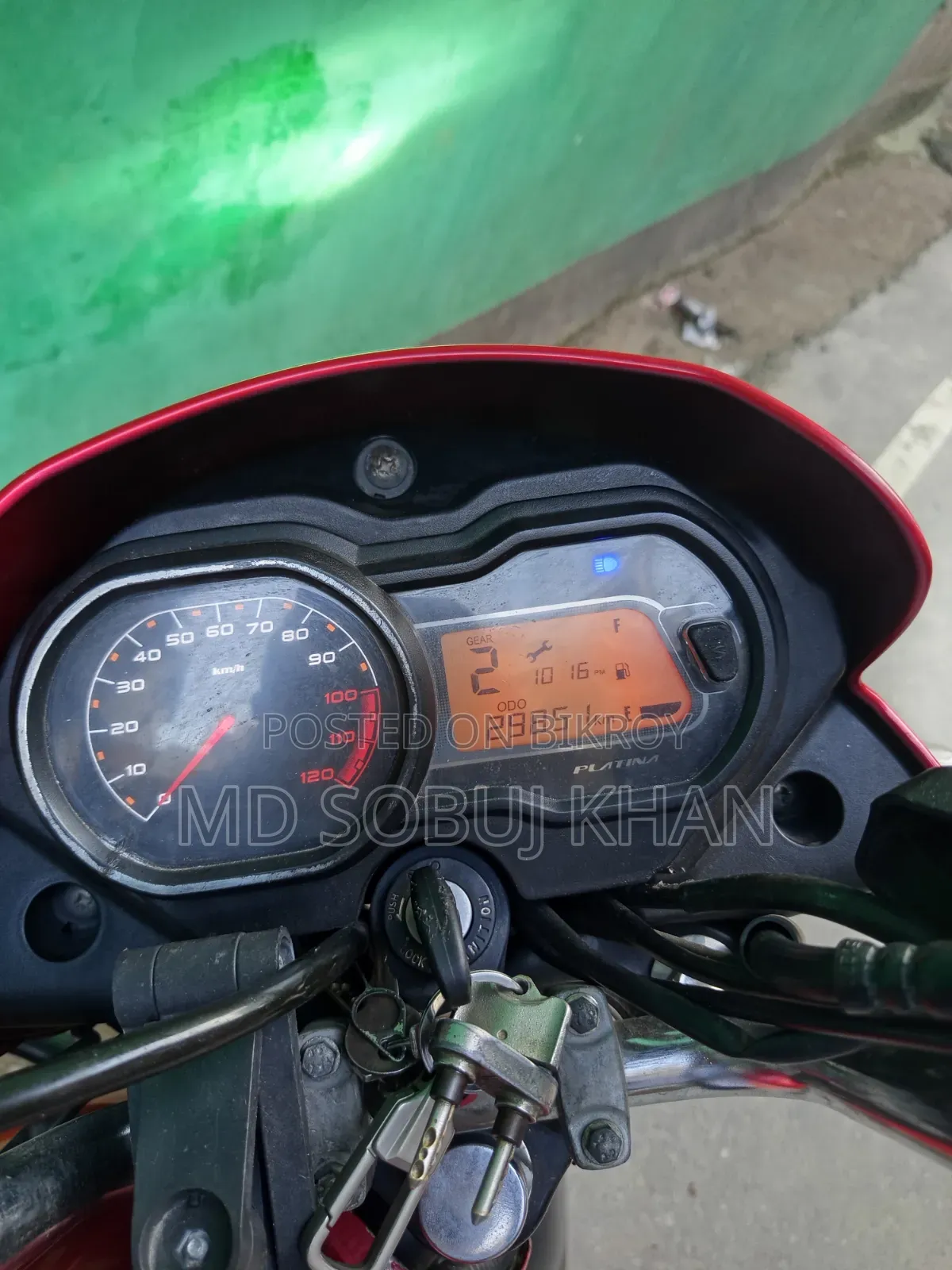 Bajaj Platina 110 ABS 2022 Red