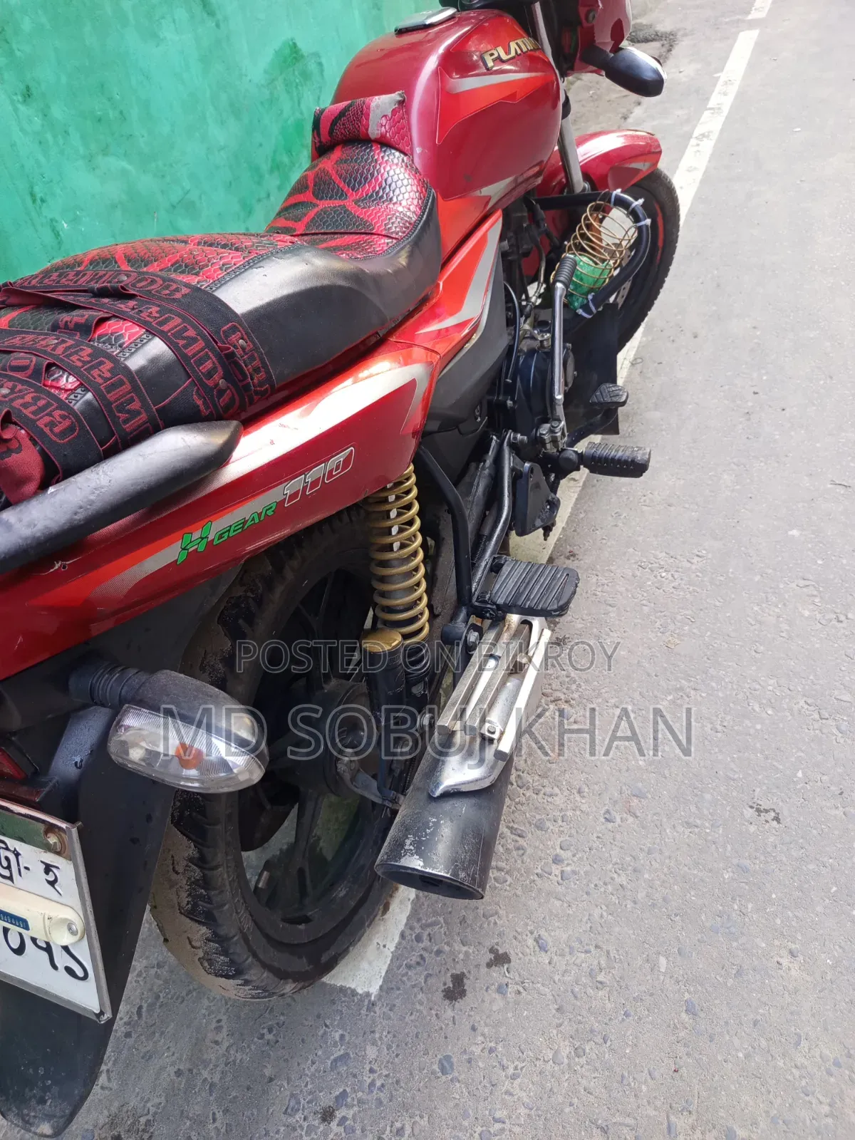 Bajaj Platina 110 ABS 2022 Red