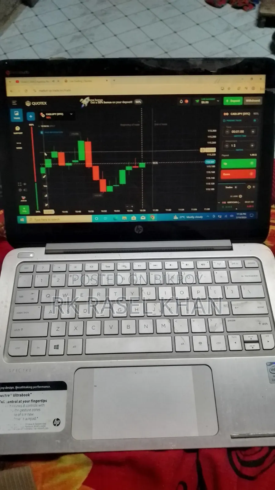 Laptop HP 240 4GB HDD 128GB