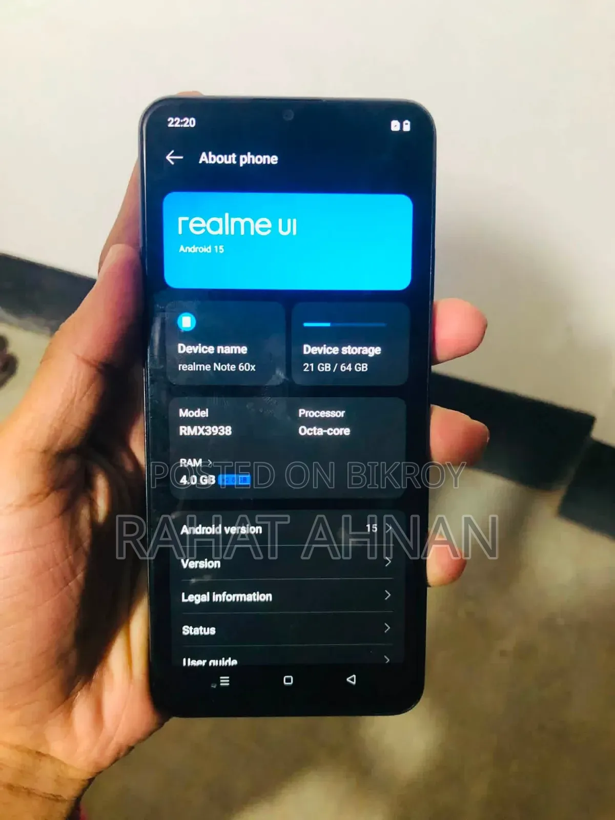 Realme Note 60x 64 GB Black
