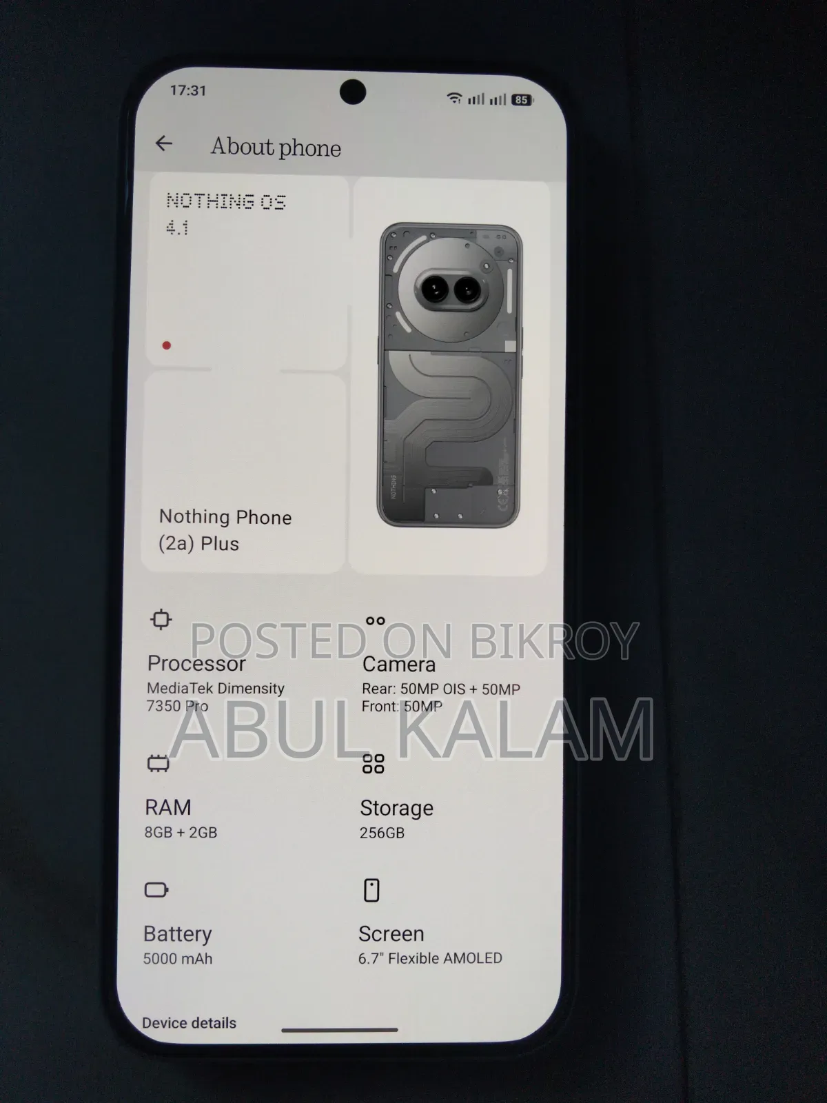 Nothing Phone 2a Plus 256 GB White