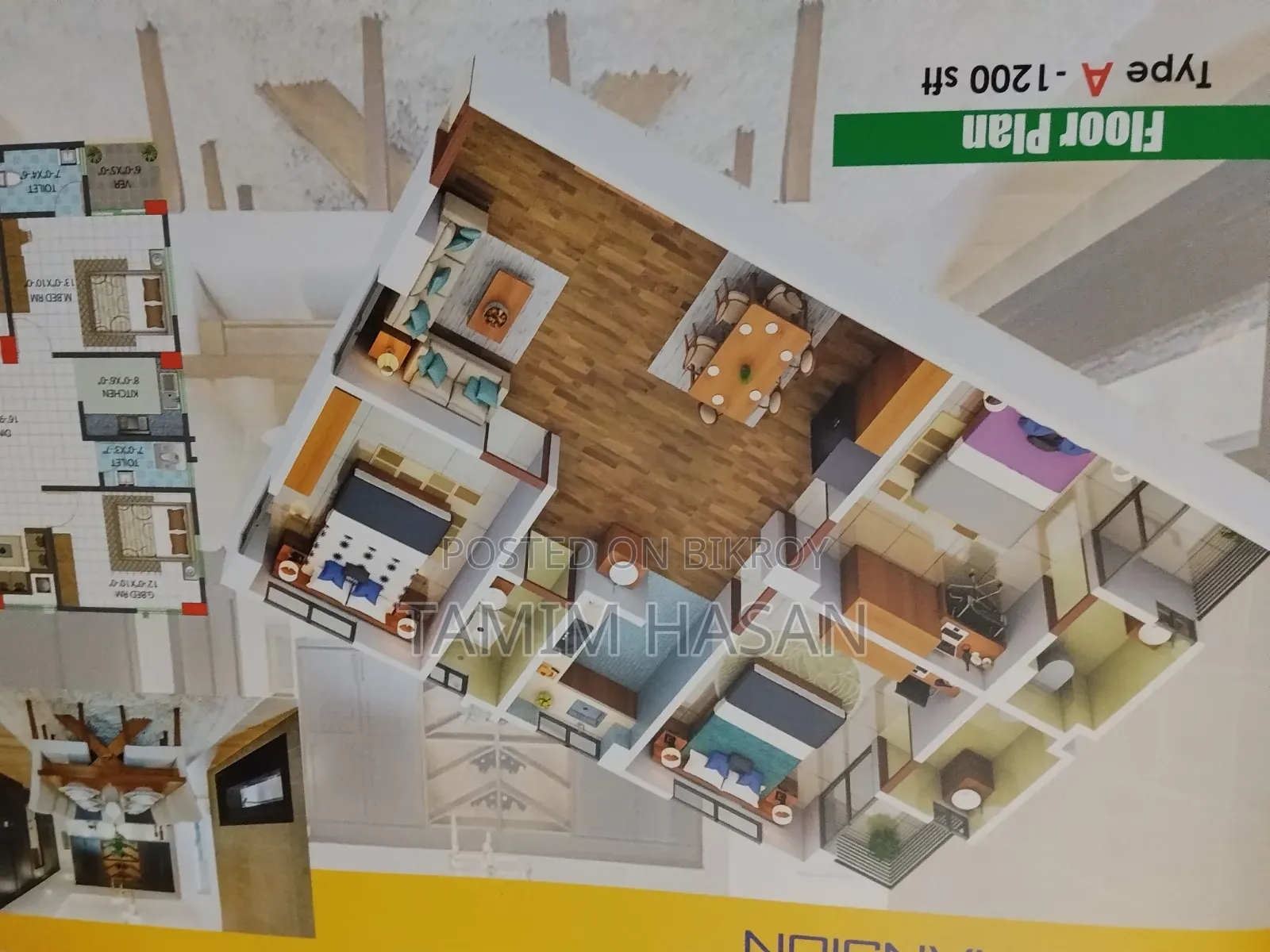 3-Bedroom Apartment in White Mansion, Jatrabari for sale