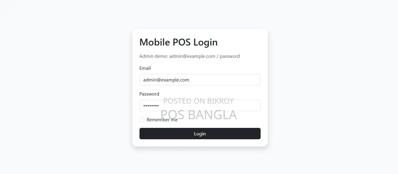 Mobile Shop POS Software