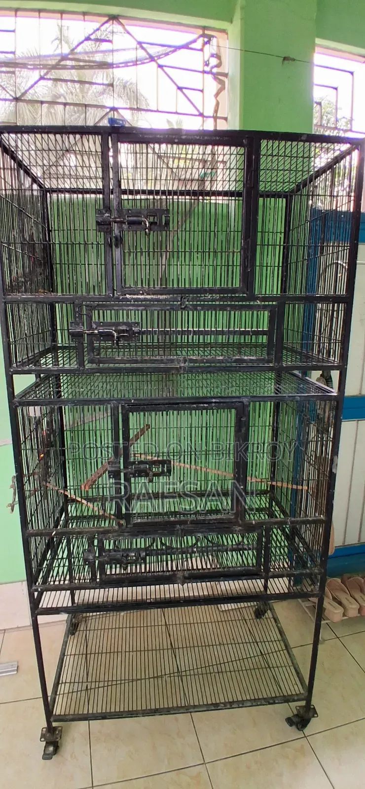 পাখির দোতলা খাঁচা