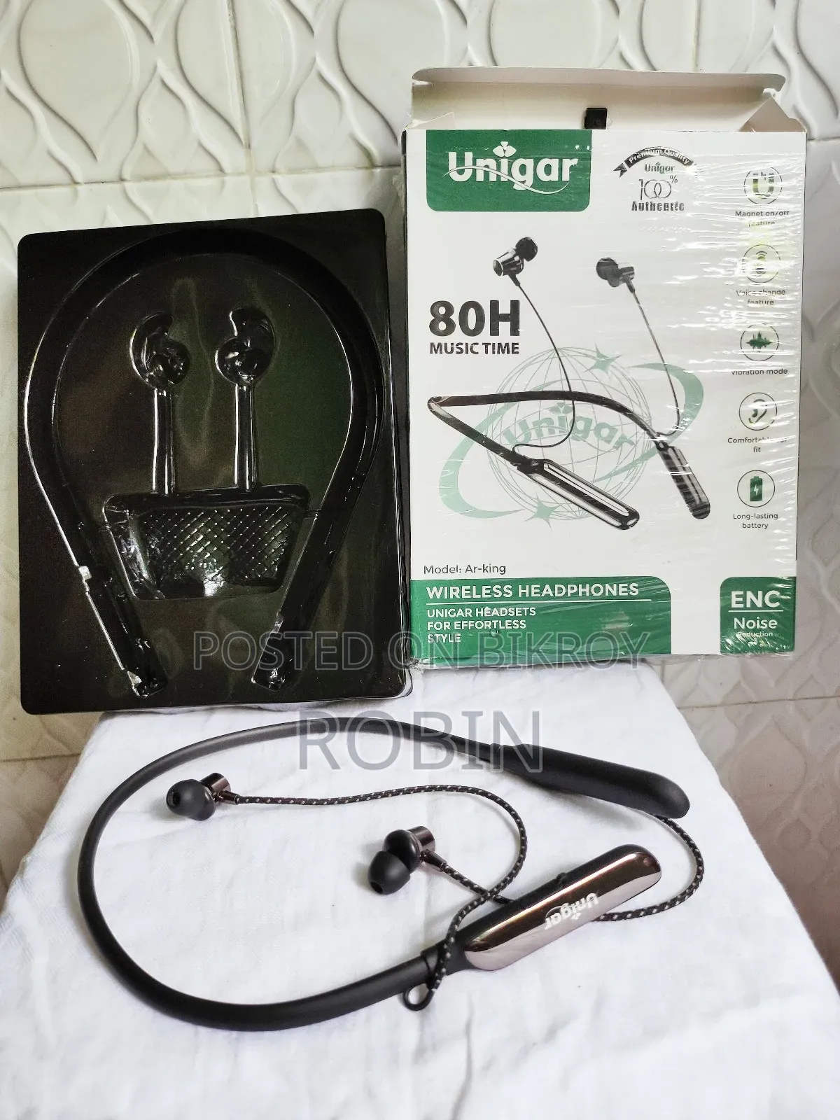 Bluetooth Neckband (Magnetic Wireless System)