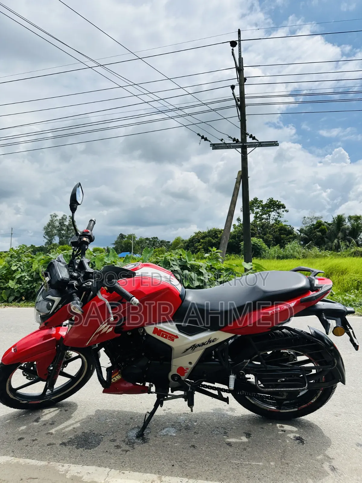 টিভিএস আপ্যাচে আরটিআর ১৬০ ৪ভি ২০২২ লাল