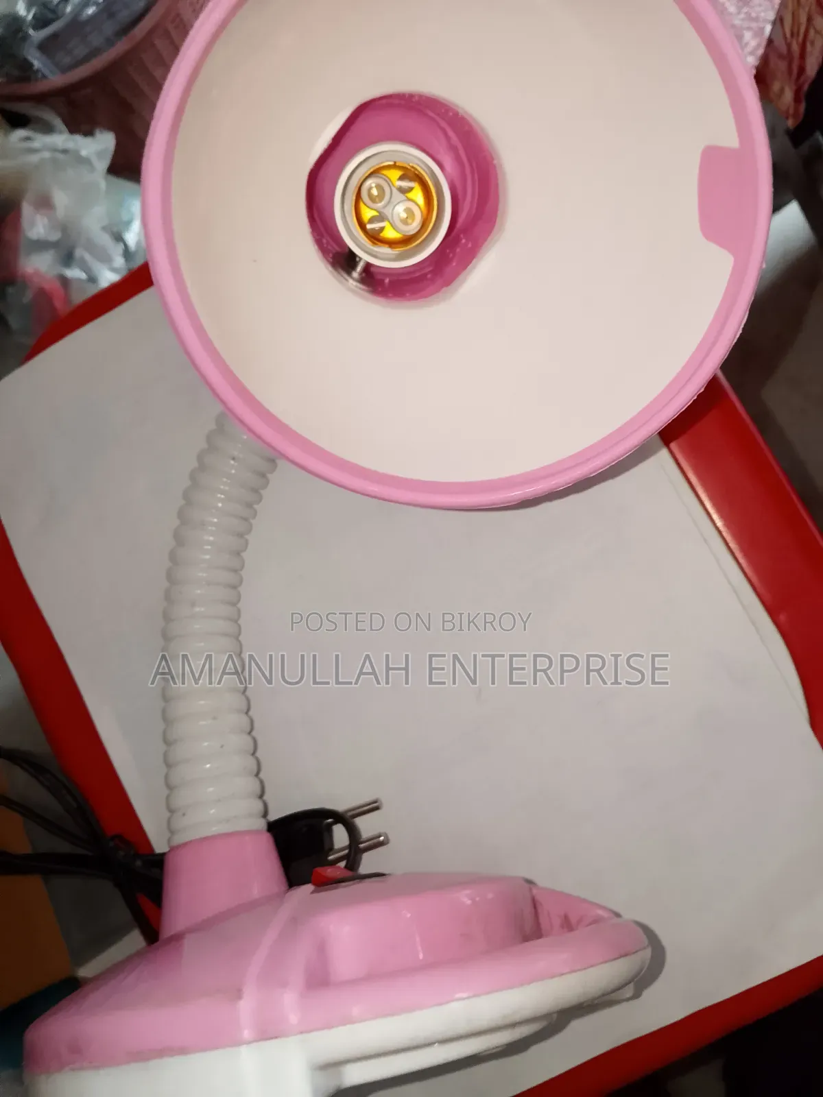 Flexible Gooseneck LED Desk Lamp - Bright Red | [Amanullah Enterprise]