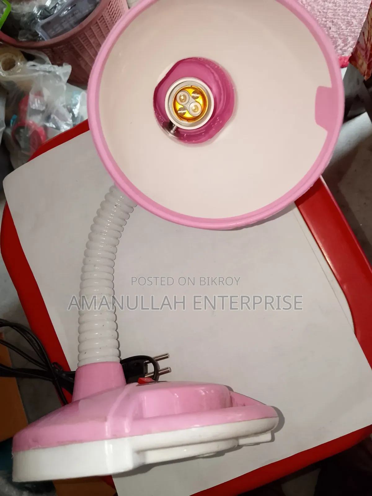 Flexible Gooseneck LED Desk Lamp - Bright Red | [Amanullah Enterprise]