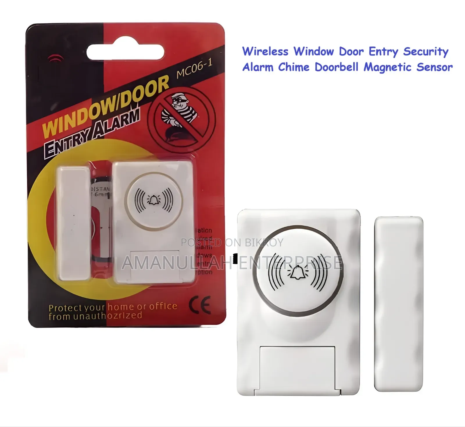 Wireless Window Door Entry Security Alarm | Home Protection