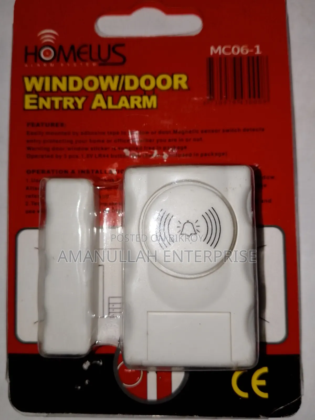 Wireless Window Door Entry Security Alarm | Home Protection