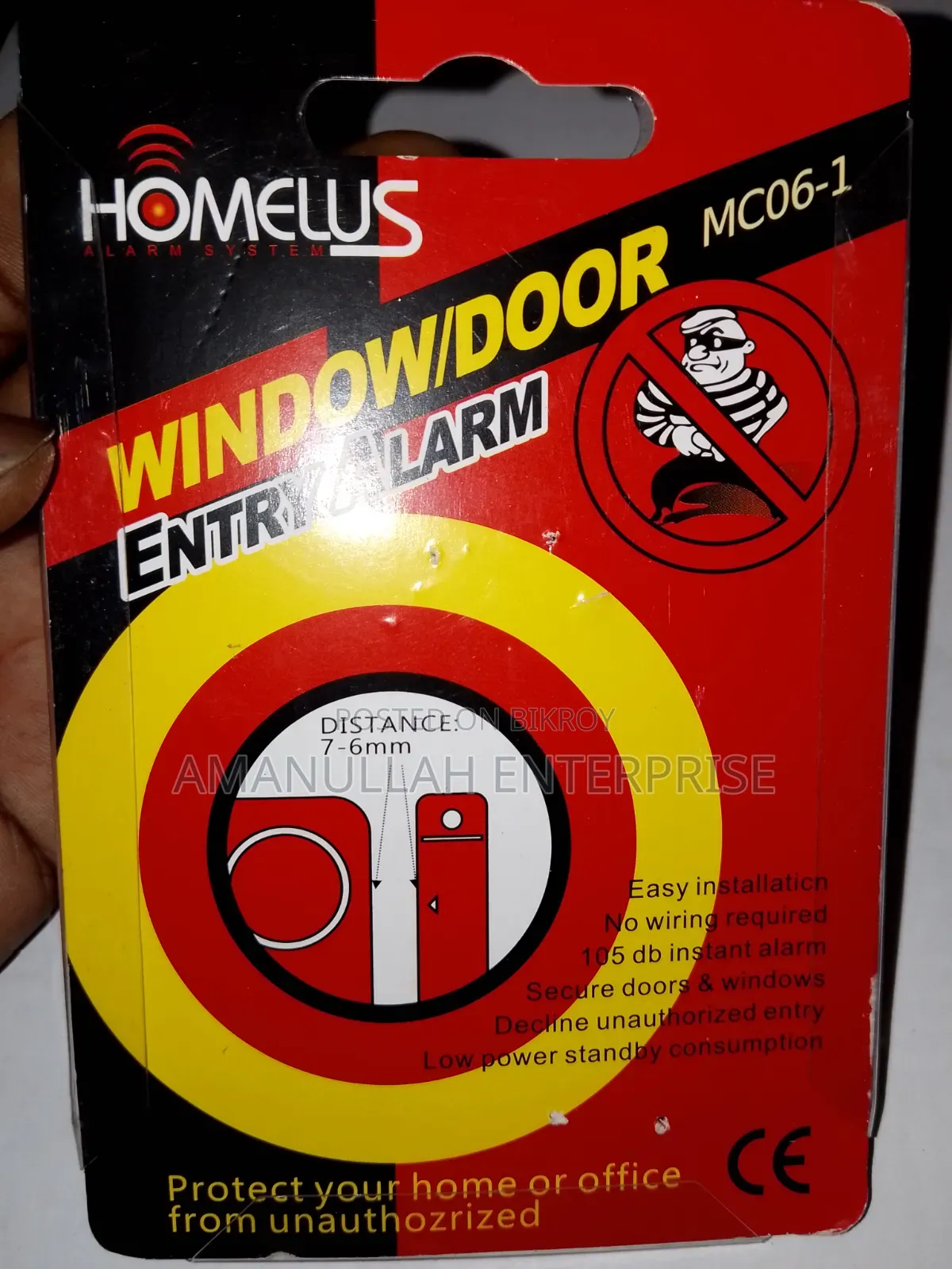 Wireless Window Door Entry Security Alarm | Home Protection