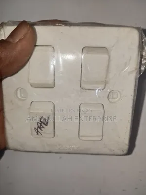 White 4-Gang Electric Switch Plate | Modern Wall Switch