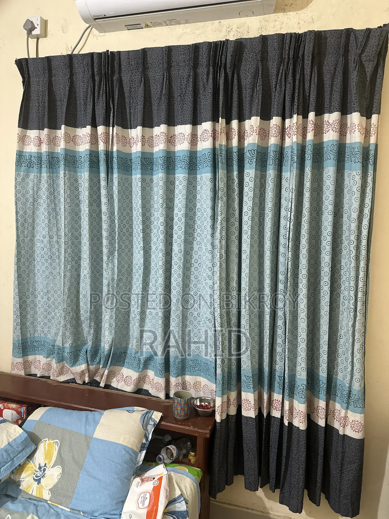 I need small curtains for my home, these are large so I will sell them.