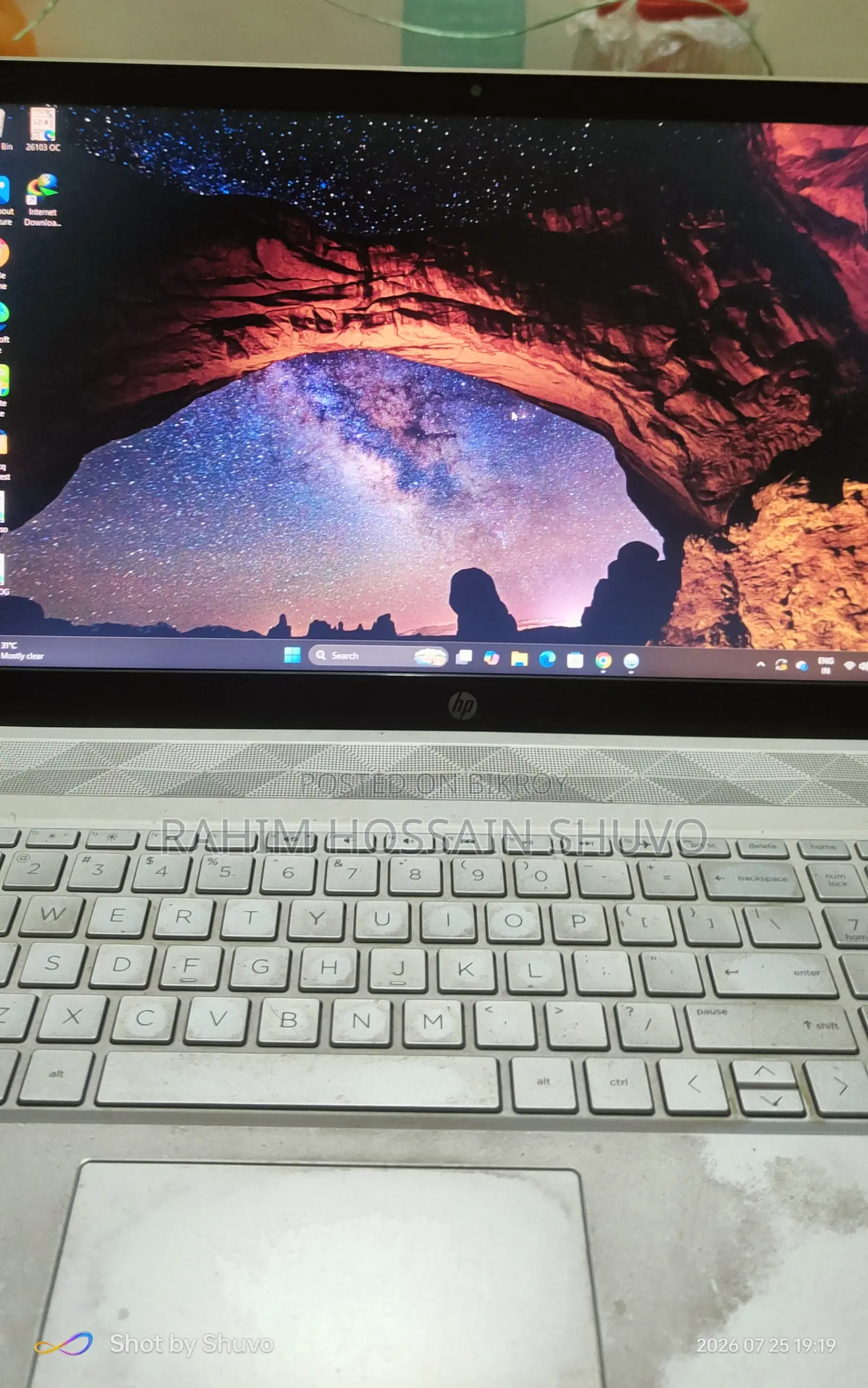 Laptop HP 15s 8GB Intel Core i7 HDD 1T