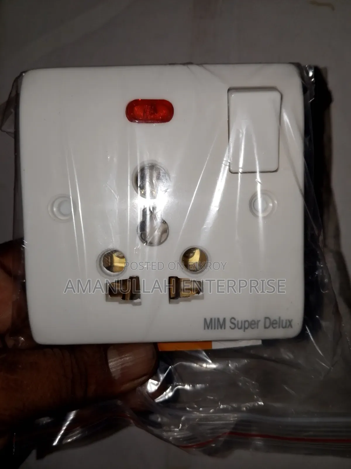 Multi-Socket Switch | Stone Ceramic Copper | Free Back Cover