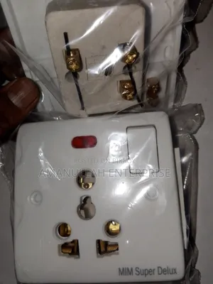 Multi-Socket Switch | Stone Ceramic Copper | Free Back Cover