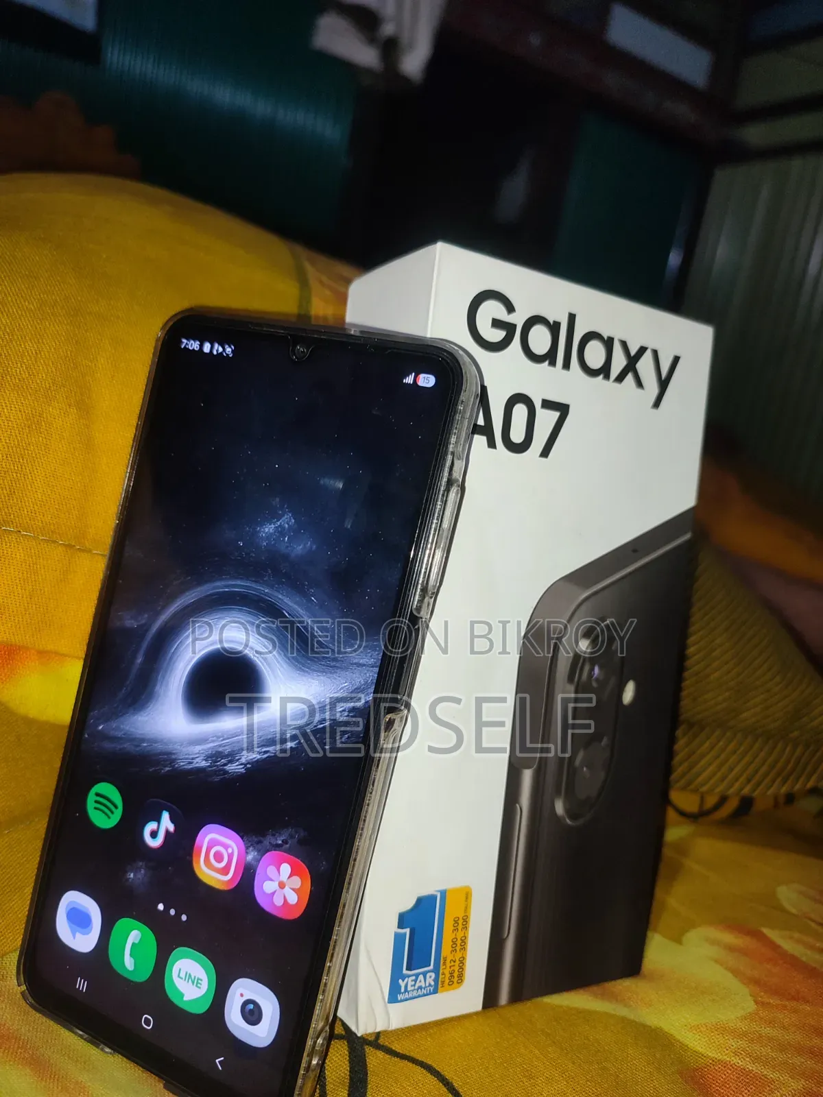 New Samsung Galaxy A07 4G 64 GB Black
