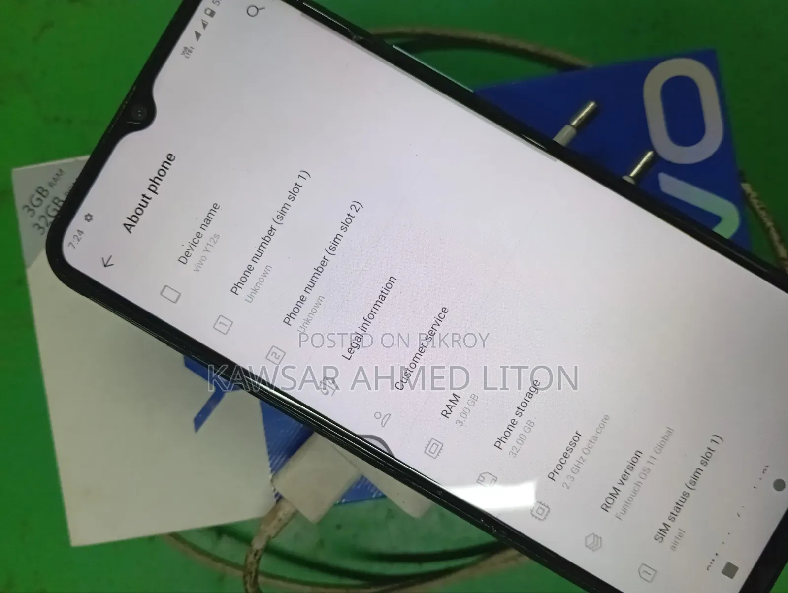 Vivo Y12s 32 GB Black