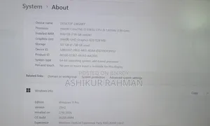 ল্যাপটপ এইচপি এলিটবুক ৮৪০ জি৬ ৮জিবি ইন্টেল কোর আই৫ এসএসডি ২৫৬জিবি