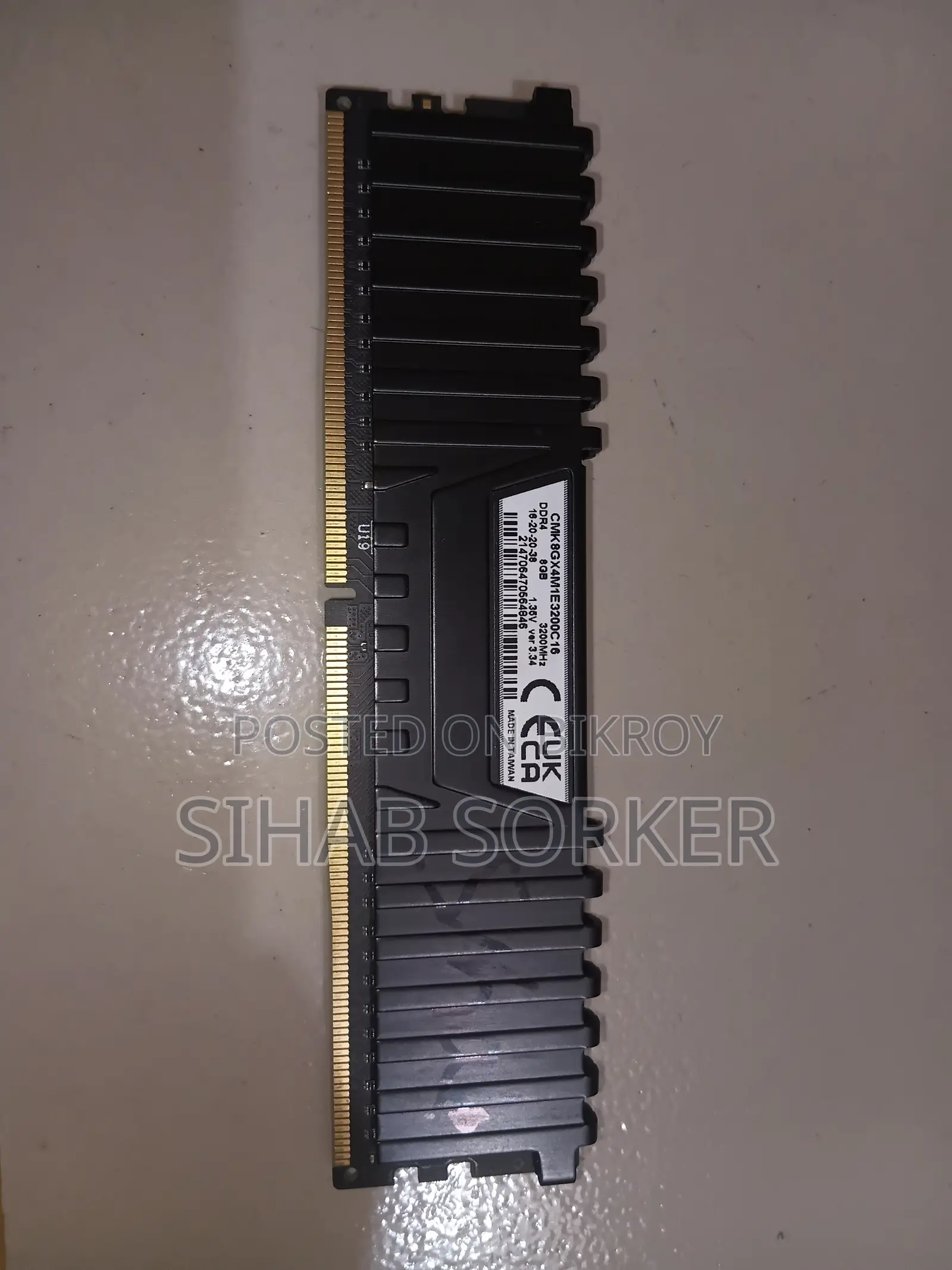 RAM DDR4 8GB 3200MHz