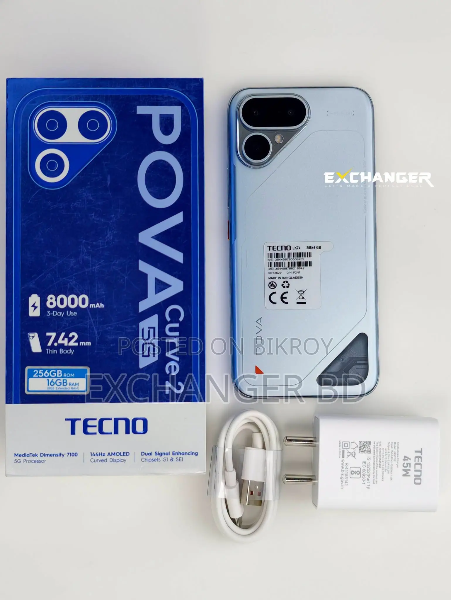 Tecno Pova Curve 2 256 GB Blue