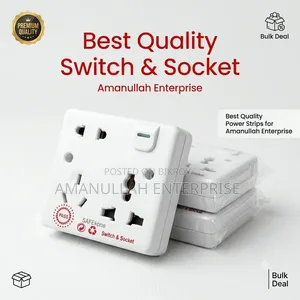 Universal Multi-Socket Adapter With Switch | Best Quality