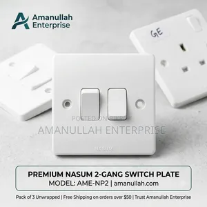 Premium 2-Gang Switch Plate (02 Pcs)