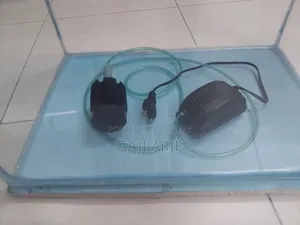মাছের জন্য ক্রিস্টাল গ্লাস অ্যাকুরিয়াম (এয়ার পাম্প এবং স্পঞ্জ ফিল্টার সহ)