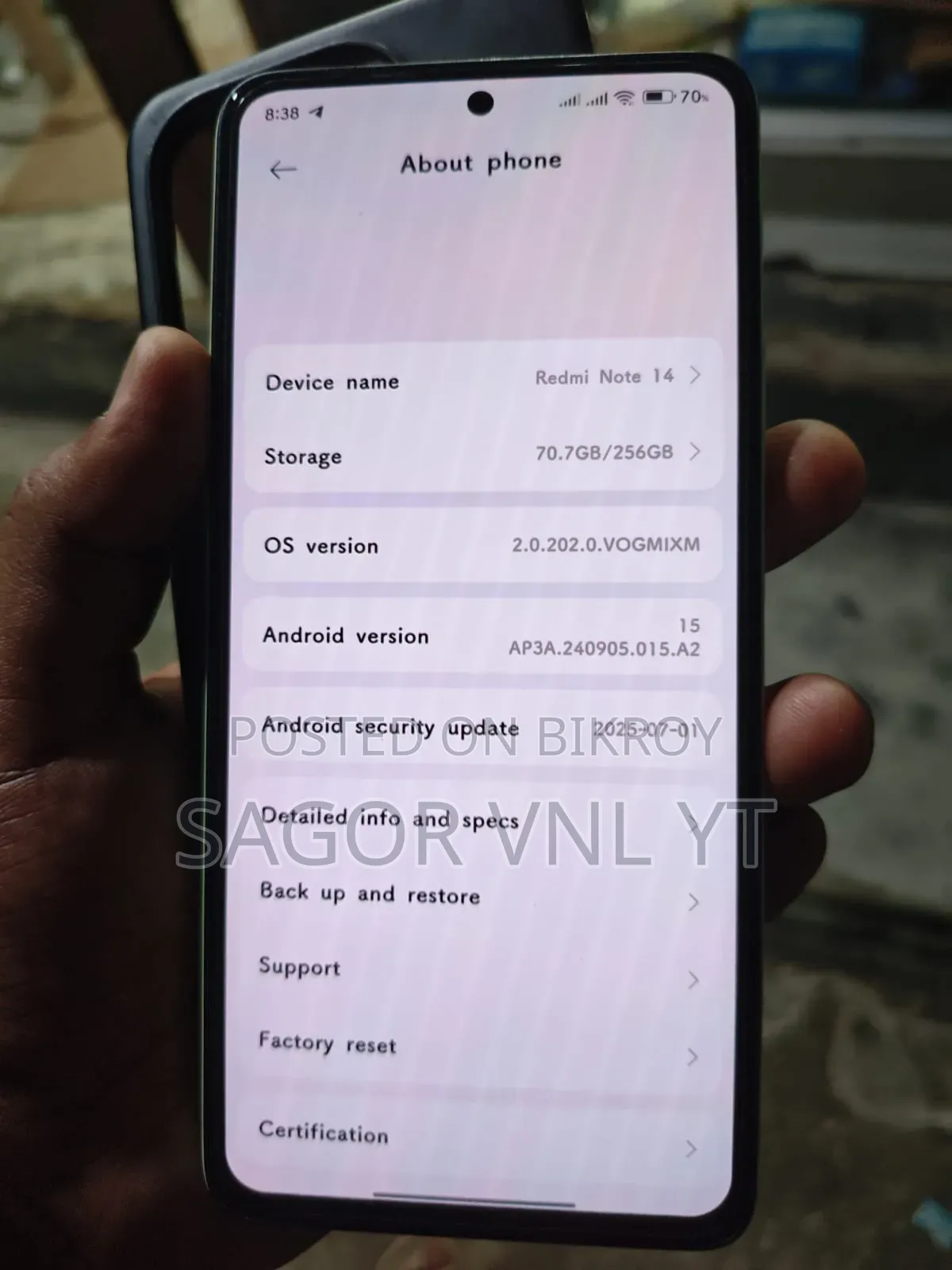 Xiaomi Redmi Note 14 4G 256 GB Green