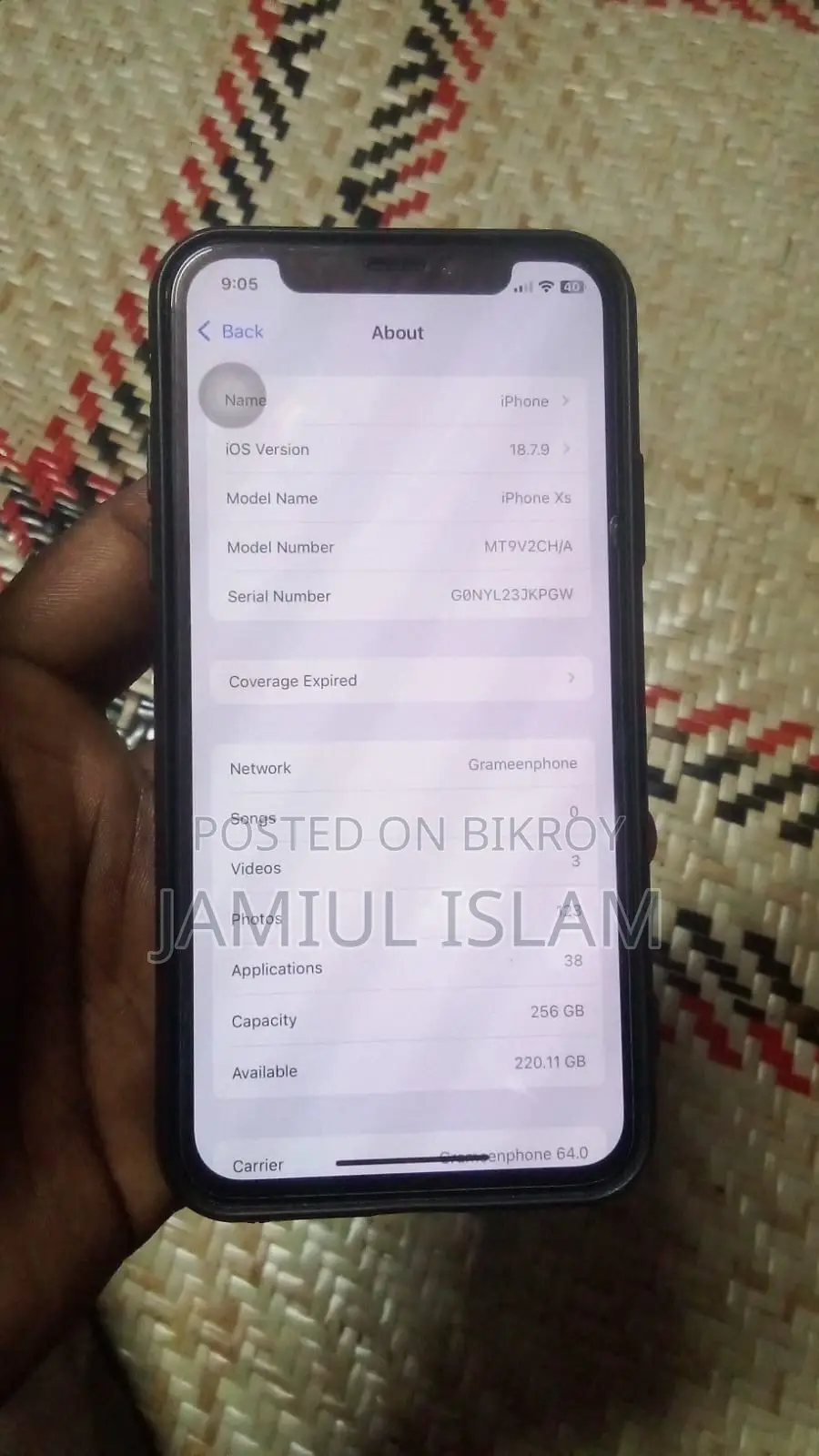 Apple iPhone XS 256 GB Gold