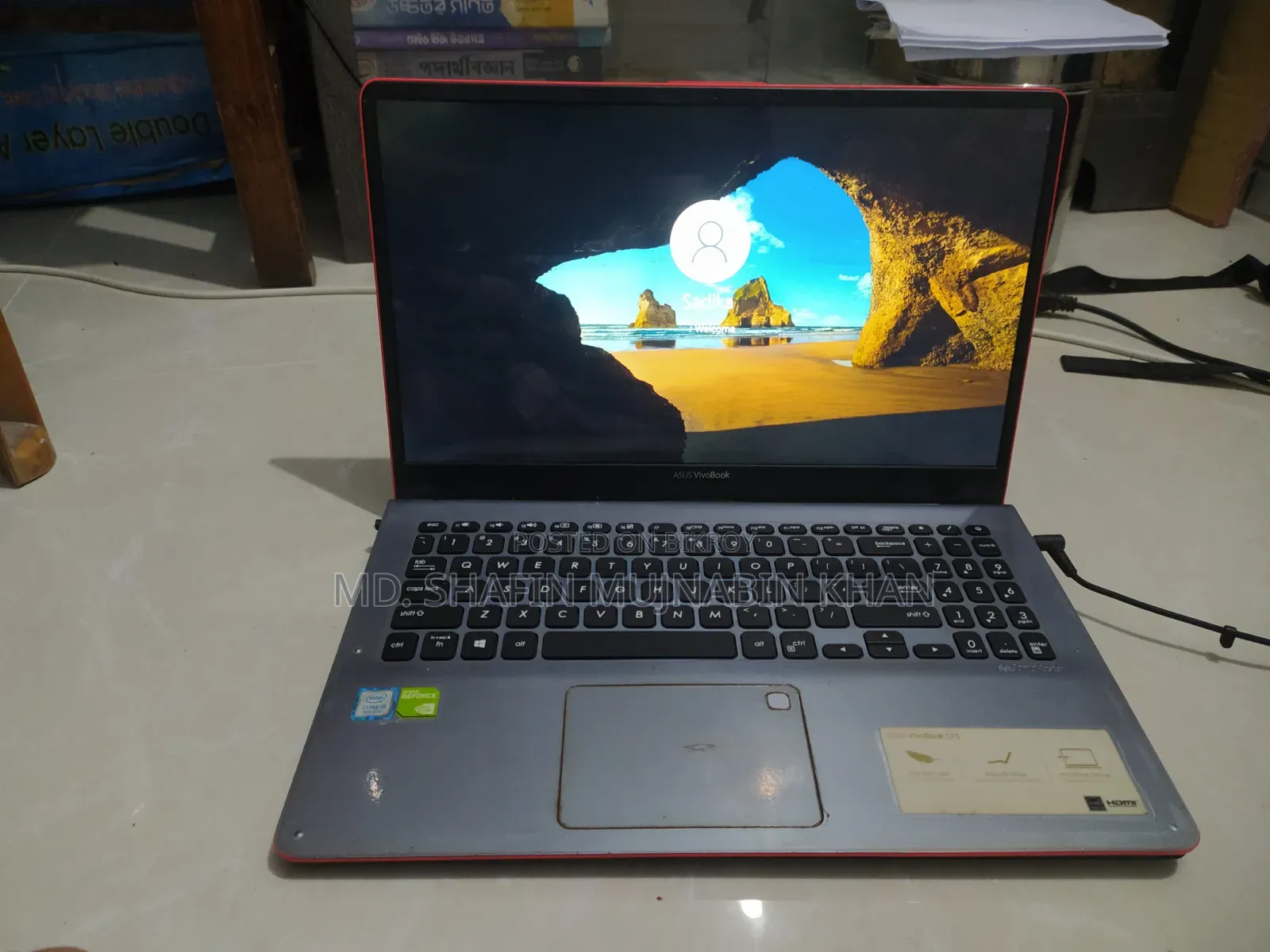 Laptop ASUS Vivobook S 15 4GB Intel Core I5 HDD+SSD 256GB
