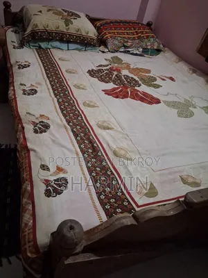 উডেন ডাবল সাইজ বেড