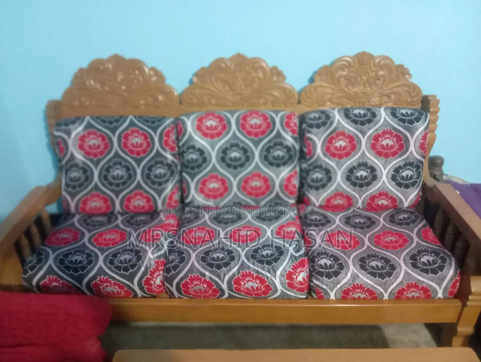 Original Teak Wood Sofa Set for Sale