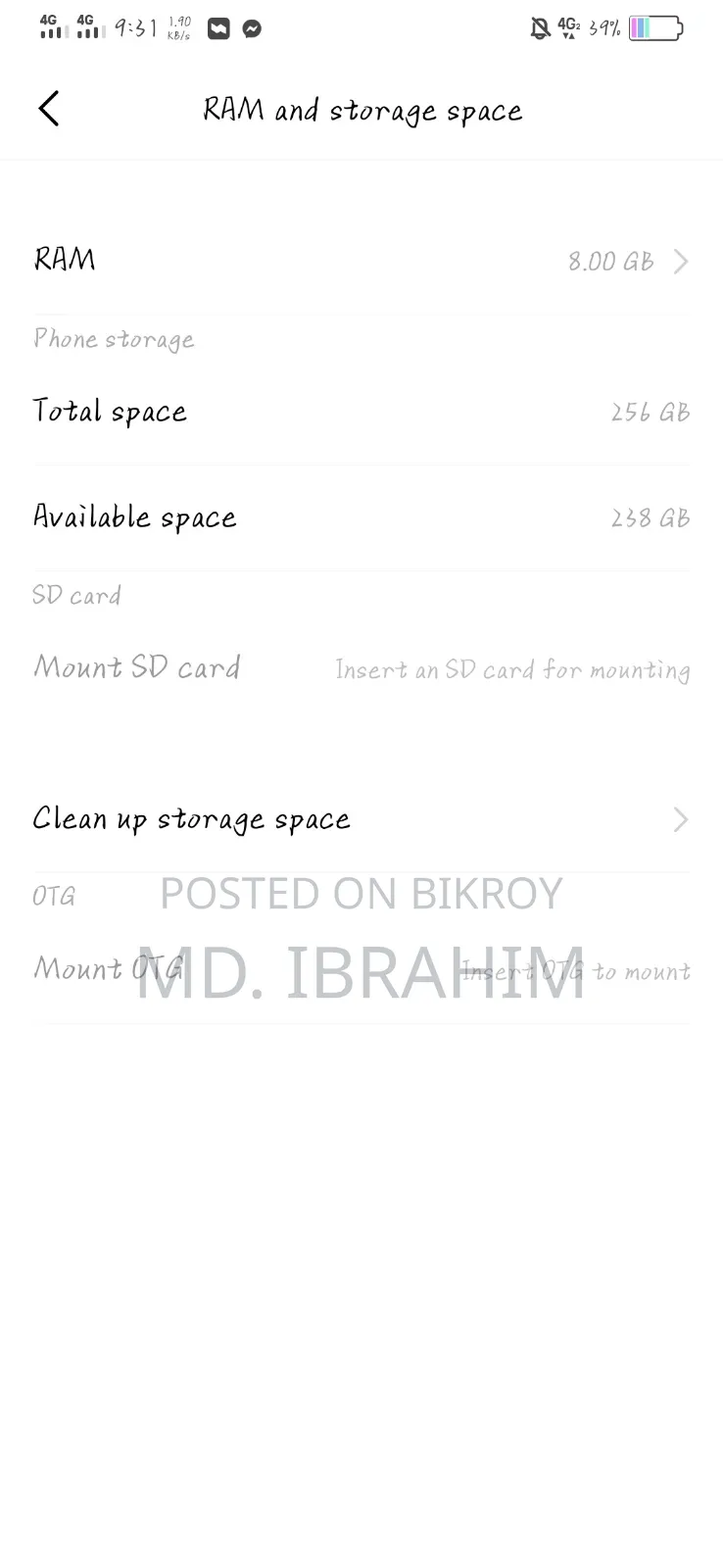 Vivo V15 256 GB Blue