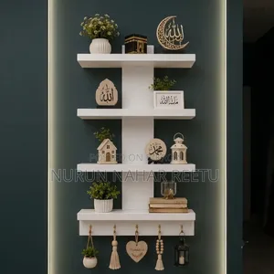 Wooden Shelf Wall Attached