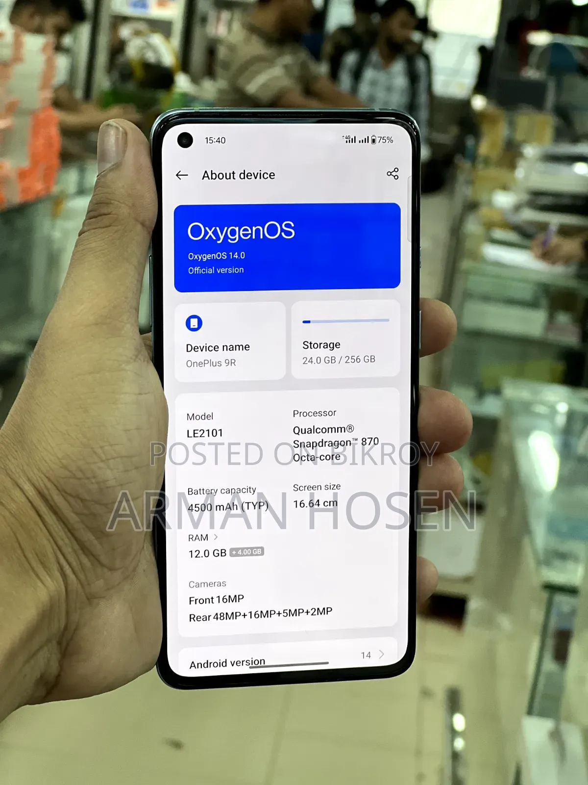 OnePlus 9R 256 GB Silver