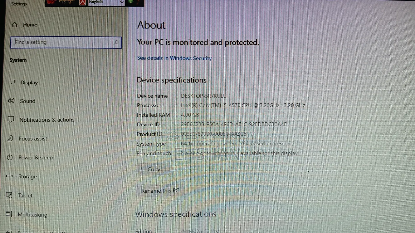 Desktop Computer 8GB Intel Core I5 HDD+SSD 1T