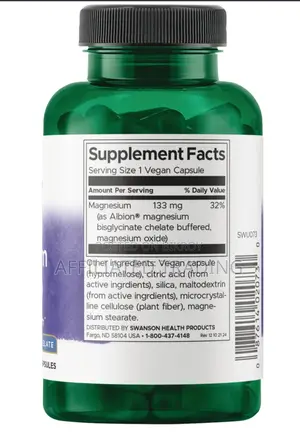Swanson Albion Chelated Magnesium Glycinate- 90 Capsules - Made in USA